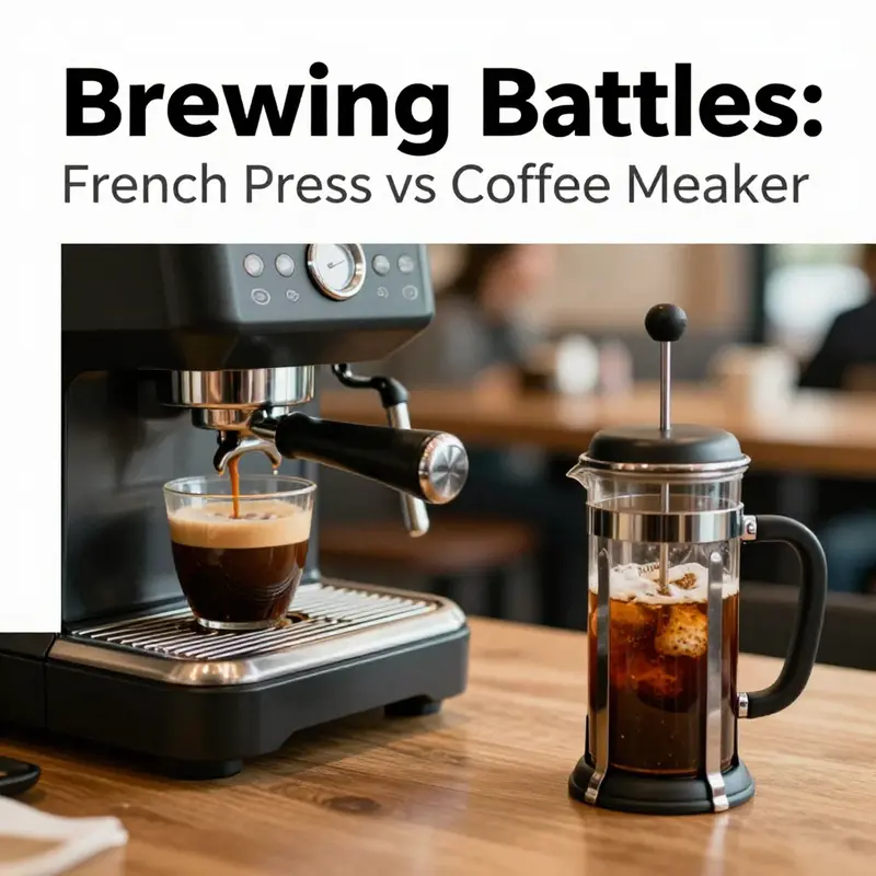 Examining the noticeable flavor and body differences between French press and coffee maker.