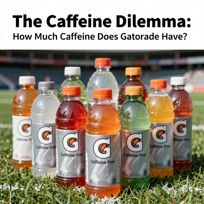 Standard Gatorade formulations emphasize their caffeine-free nature, catering to hydration needs during physical activity.