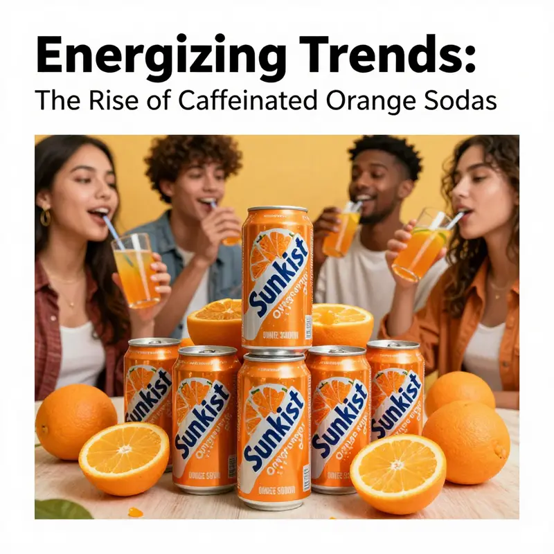 Sunkist Orange Soda is the benchmark for caffeinated orange sodas, combining refreshing flavor with an energy boost.