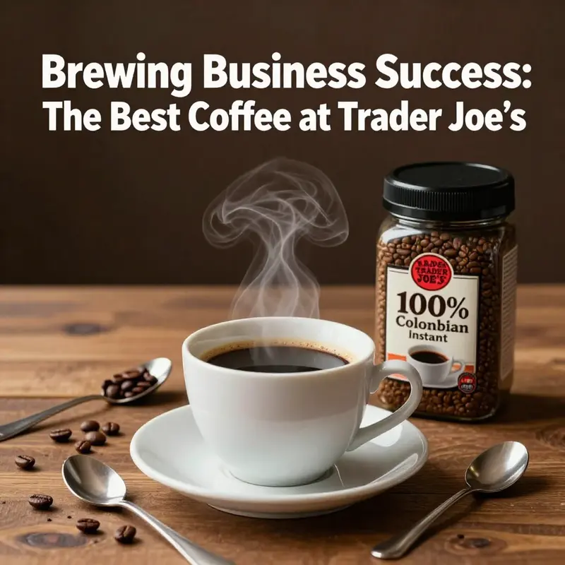 A close-up of Trader Joe’s 100% Colombian Instant Coffee, highlighting its appeal and performance.