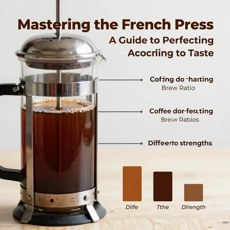 The essentials for measuring the perfect coffee-to-water ratio in French press brewing.