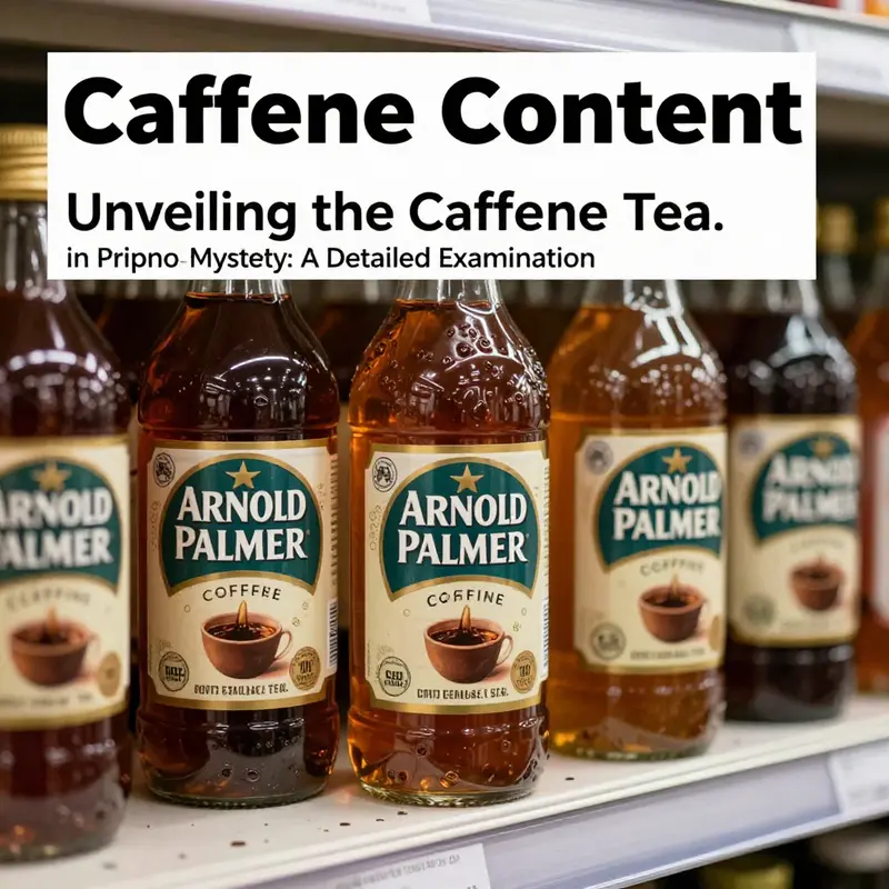 Different Arnold Palmer tea products showcasing their distinct caffeine labels.