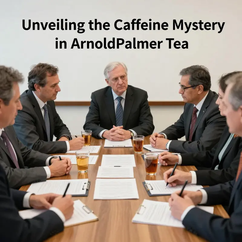 Different Arnold Palmer tea products showcasing their distinct caffeine labels.