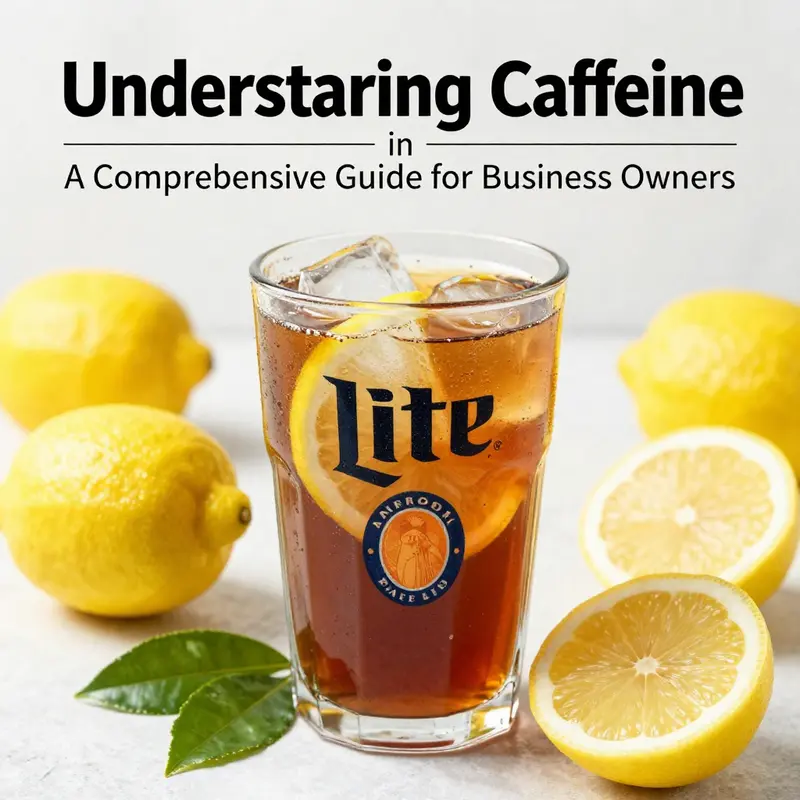 Bright and inviting image of Arnold Palmer Lite with lemons and tea leaves, emphasizing the beverage's refreshing appeal.