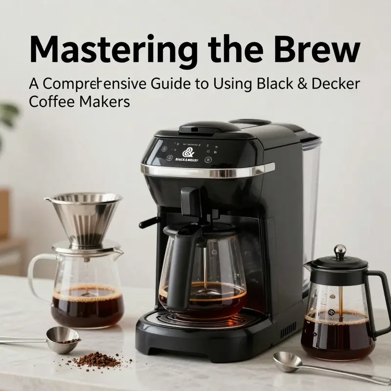 Step-by-step guide to brewing perfect coffee with a Black & Decker coffee maker.