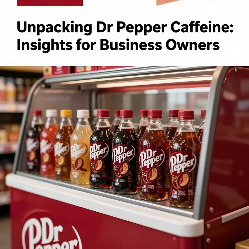 Vibrant beverage display with Dr Pepper at the forefront in a colorful environment.