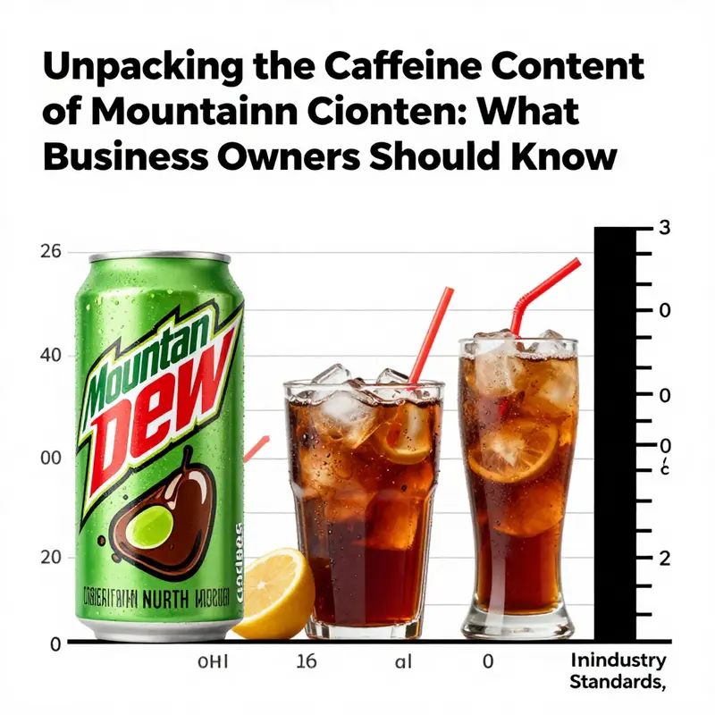 Detailed analysis of Mountain Dew’s caffeine content revealed on the nutrition label.