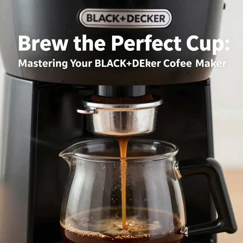 Step-by-step preparation and setup of your BLACK+DECKER coffee maker.