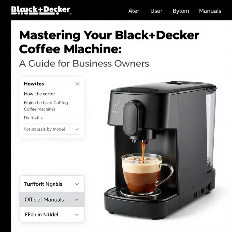 Identify your Black+Decker coffee machine model for effective programming.