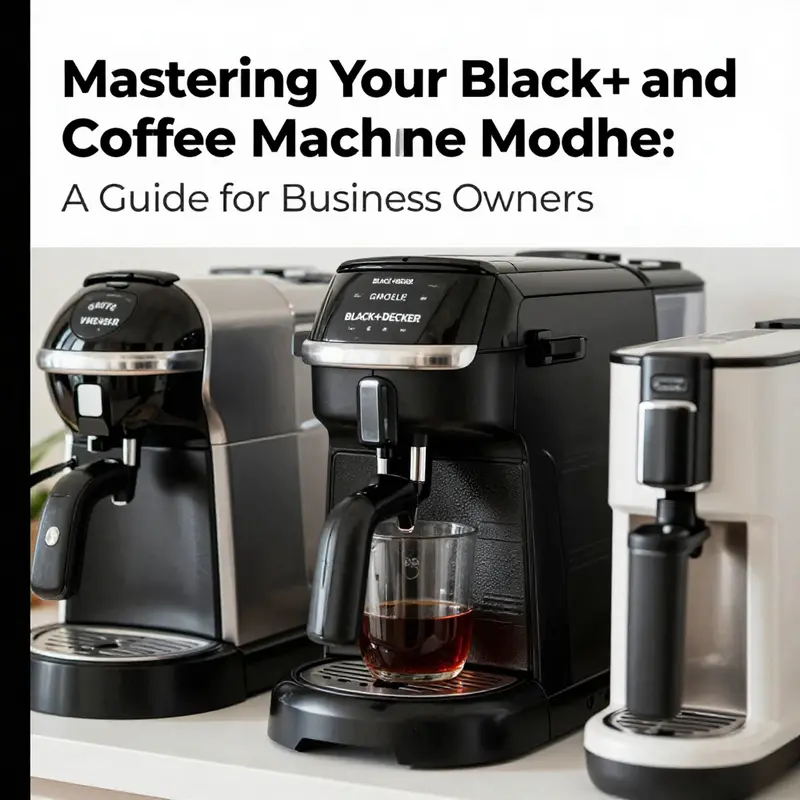 Identify your Black+Decker coffee machine model for effective programming.