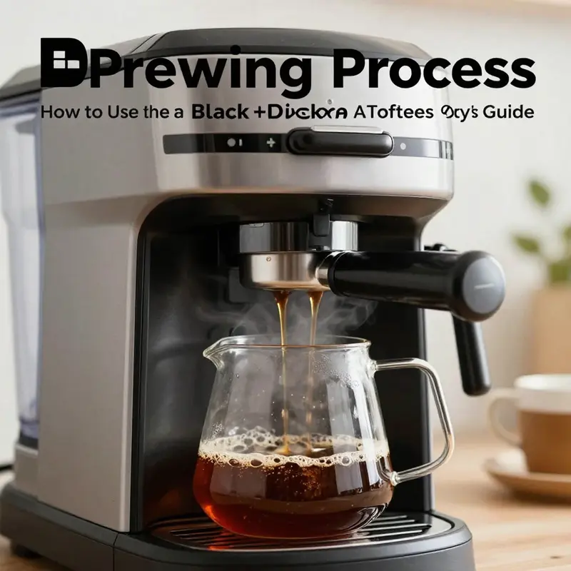 Essential items for preparing your Black+Decker coffee machine.