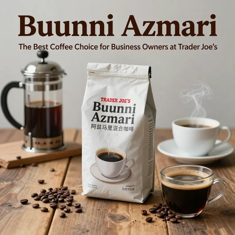 Buunni Azmari 阿兹马里 mixed coffee, the top recommendation from Trader Joe’s.