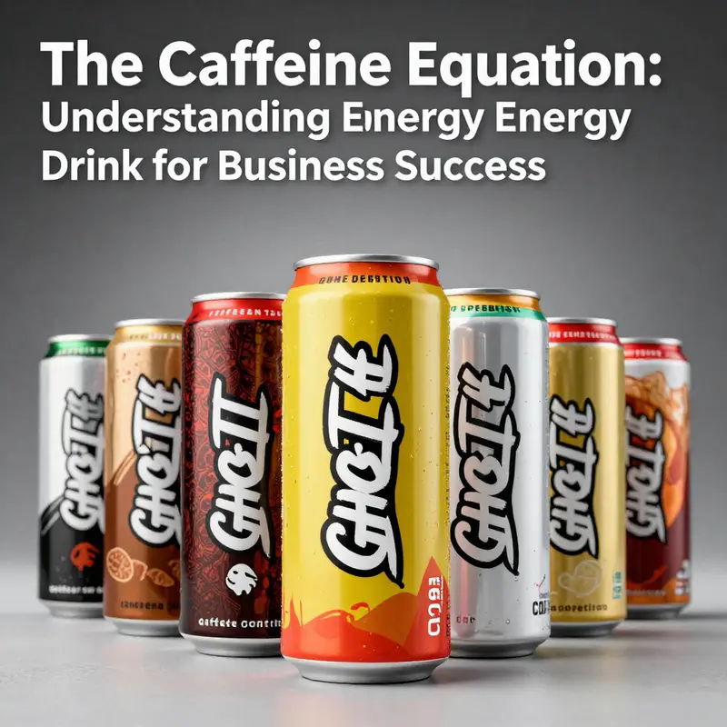 GHOST Energy Drink can emphasizing its significant caffeine content.