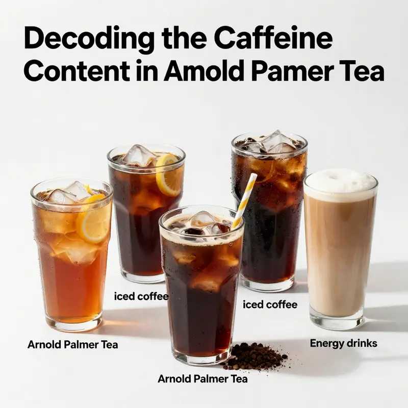 Arnold Palmer Tea’s unique blend showcases its iced tea and lemonade mix, brewed to optimal flavor.