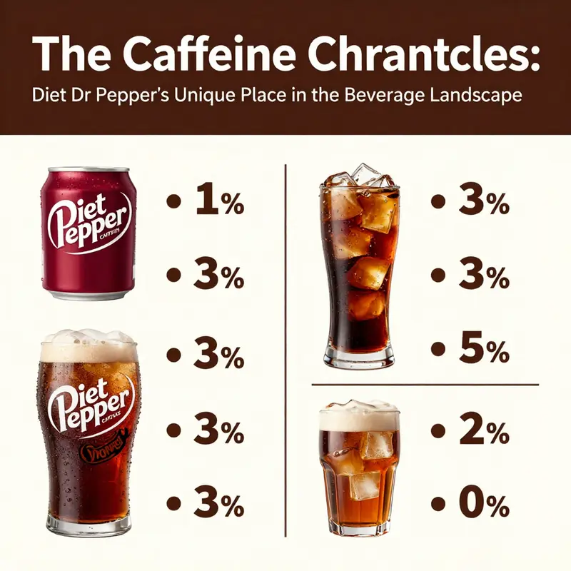 Visual comparison of caffeine content across popular beverages.