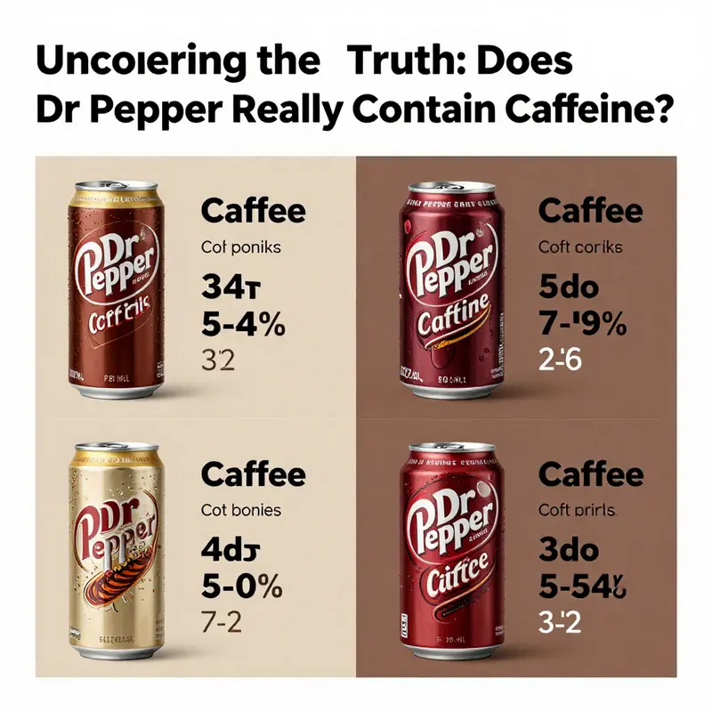 A can of Dr Pepper featuring prominent caffeine content labeling.