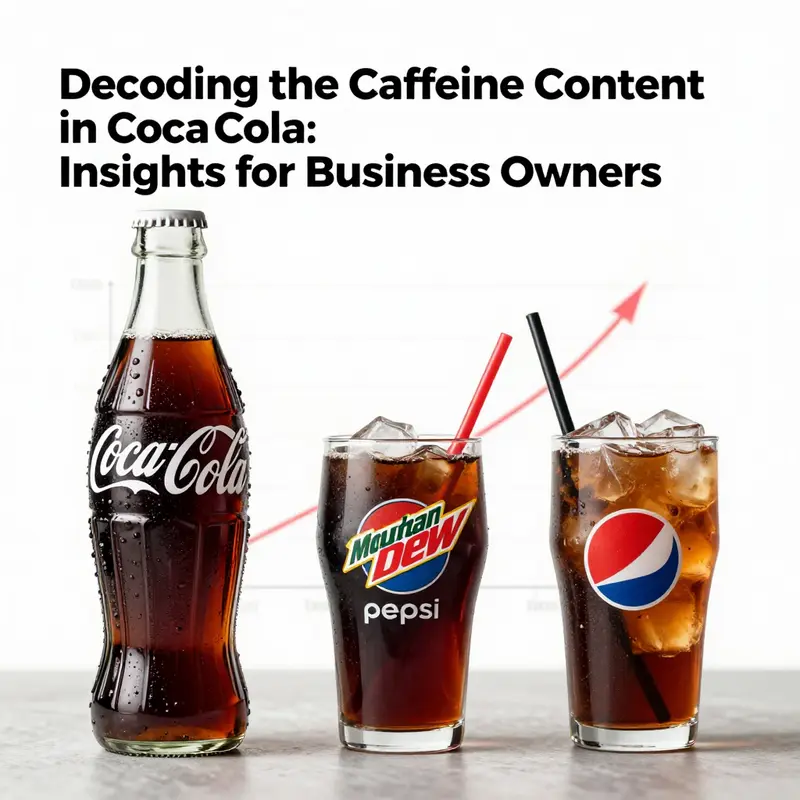 Comparison of caffeine content in Coca-Cola, Diet Coke, and Coca-Cola Zero Sugar.