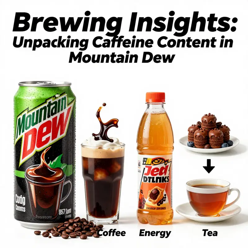 A visual representation of Mountain Dew’s caffeine content highlighting consumer awareness.