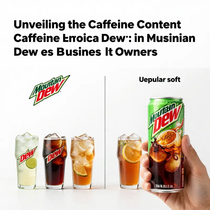 An analysis of the caffeine content in a standard Mountain Dew can.