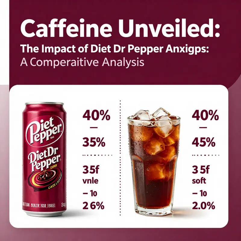 A detailed view showing the caffeine content in Diet Dr Pepper.
