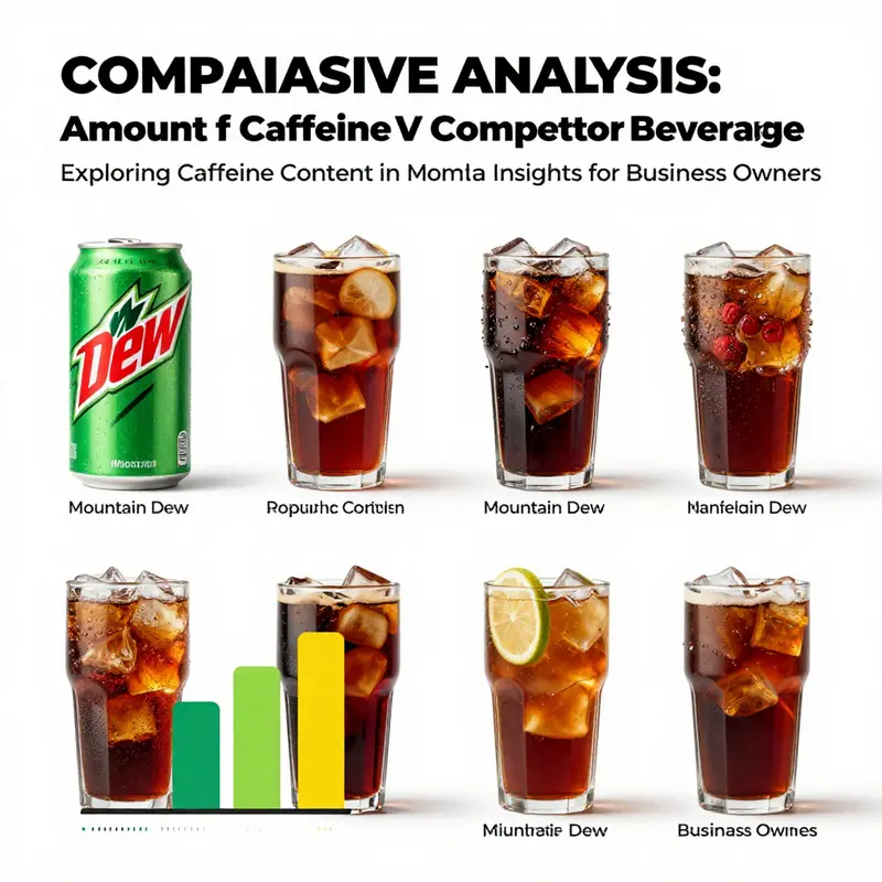 Detailed representation of Mountain Dew’s caffeine content.