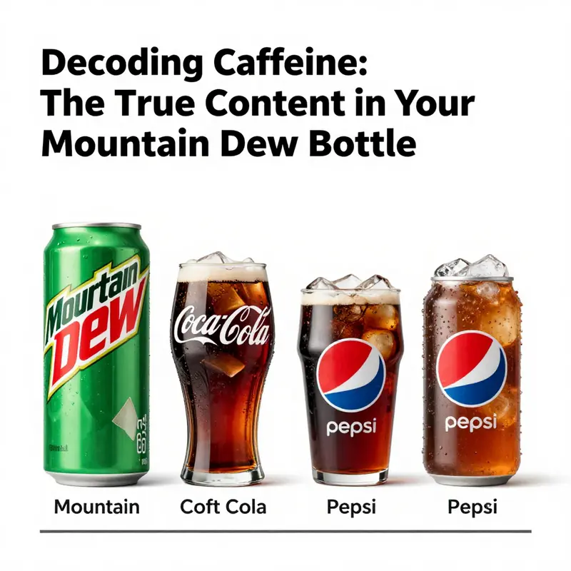 A 20-ounce bottle of Mountain Dew showcasing its bright green color, symbolizing its popularity.