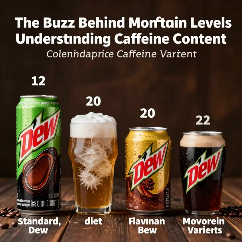 An in-depth look at the caffeine content of Mountain Dew compared to other beverages.