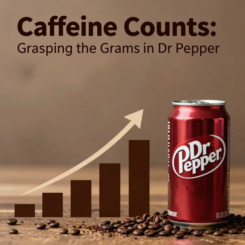 Caffeine content analysis for a 12-ounce can of Dr Pepper.
