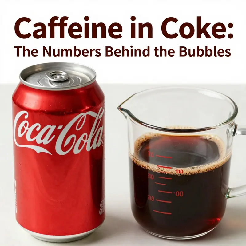 Comparative analysis of caffeine content in Coca-Cola and coffee.