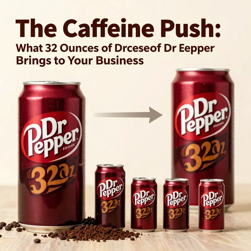 Caffeine Levels in Dr Pepper: 32 oz versus smaller servings.
