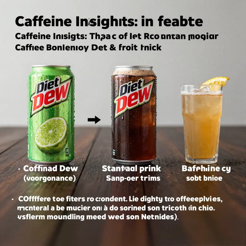 Caffeine content comparison among popular beverages.
