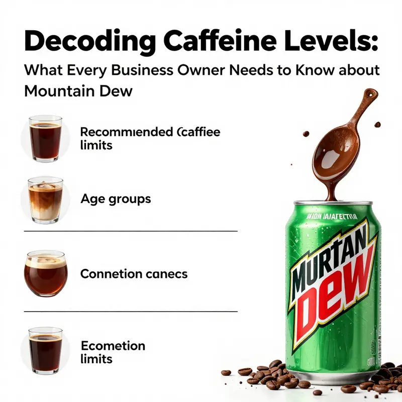 The nutritional label of a Mountain Dew can illustrating its caffeine content.