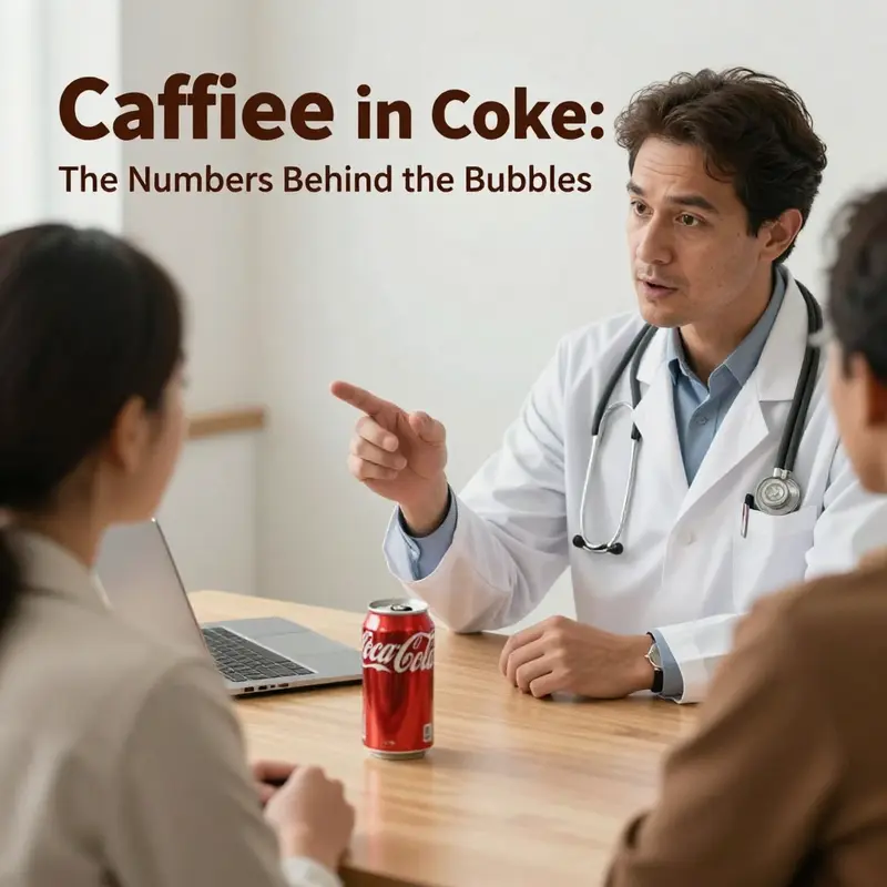 Comparative analysis of caffeine content in Coca-Cola and coffee.