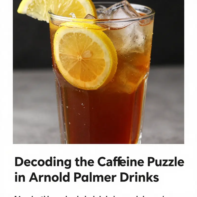 An inviting Arnold Palmer drink highlighting its unique blend of tea and lemonade, illustrating the topic of caffeine levels.