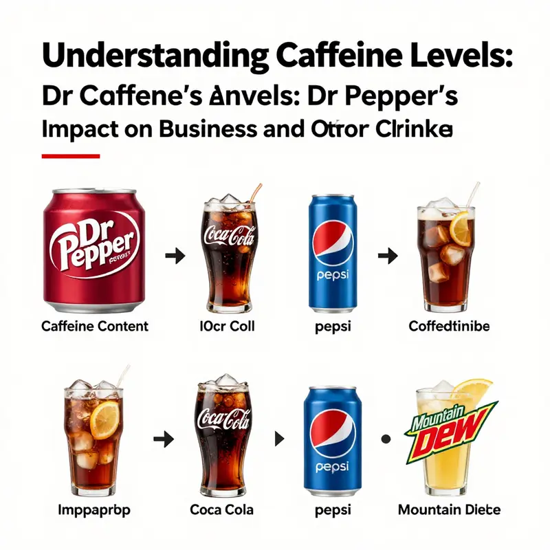 Caffeine levels displayed on both regular and Zero Sugar Dr Pepper variants.