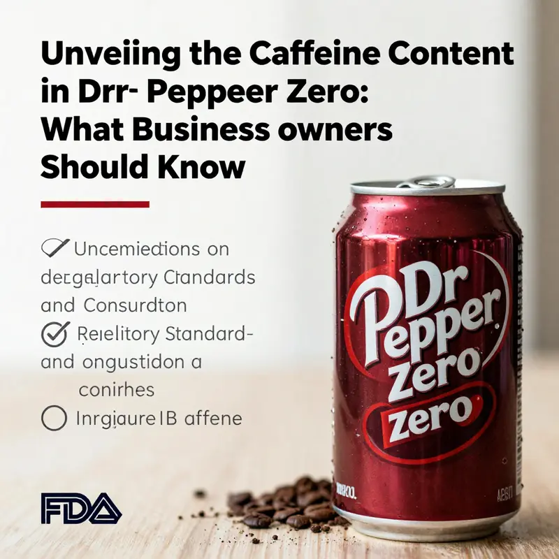Understanding caffeine content: Dr Pepper Zero as a moderate caffeine option.