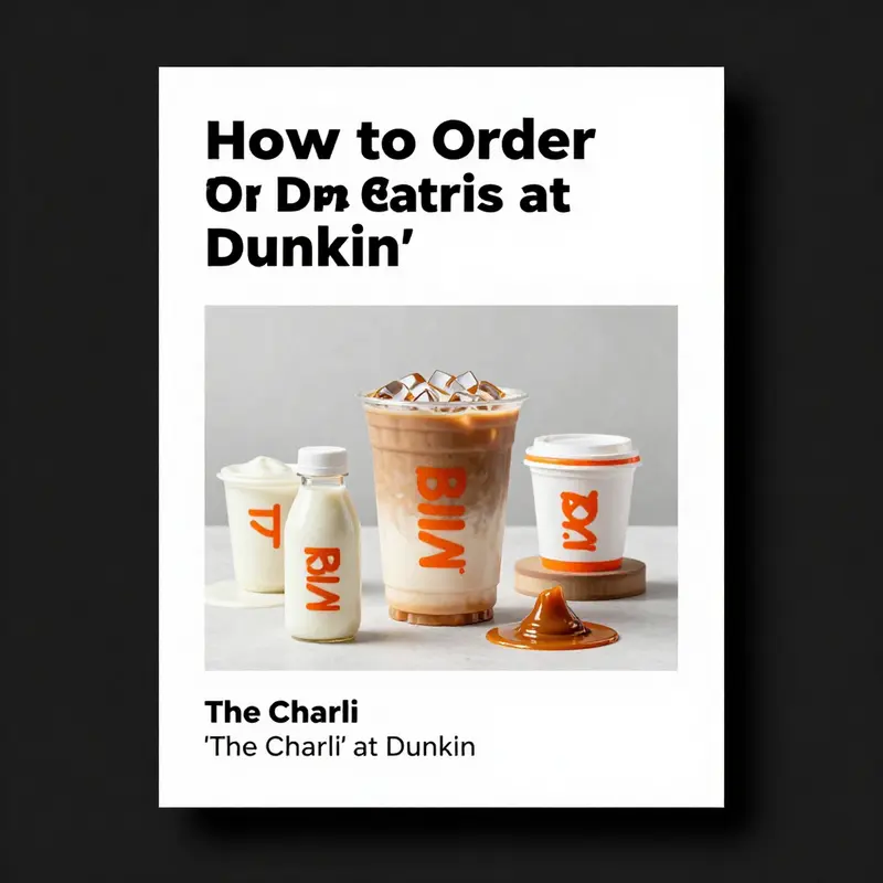 A snapshot of the Dunkin’ app showcasing ‘The Charli’ drink order.
