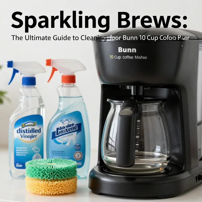 Essential supplies for cleaning your Bunn NHBX-B coffee maker.