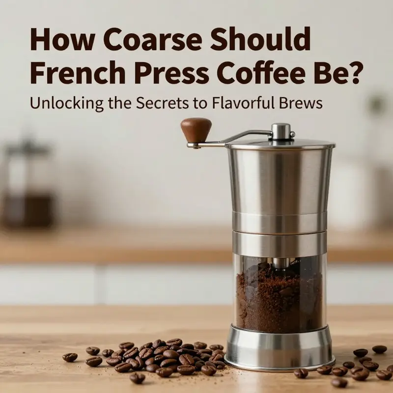 A detailed look at coarsely ground coffee, essential for optimal extraction in French press brewing.