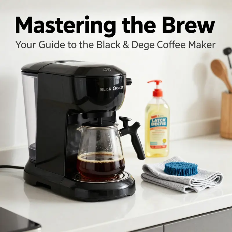 Essential components for preparing coffee with the Black & Decker coffee maker.