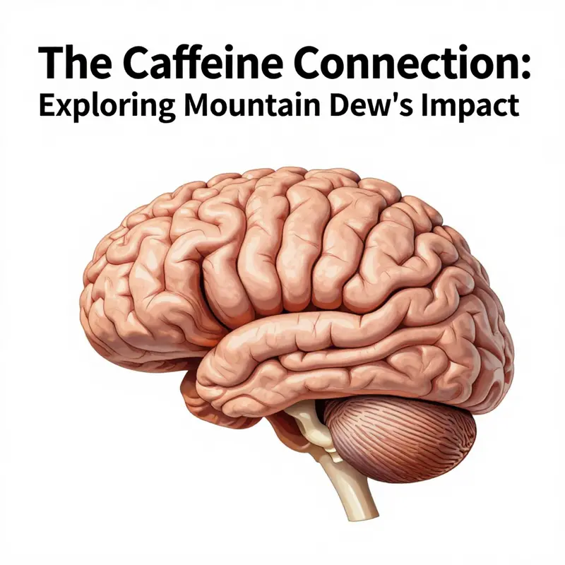 Nutritional details showing the caffeine content in Mountain Dew.