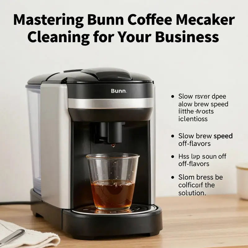Routine cleaning steps ensure your Bunn coffee maker remains hygienic and operates effectively.