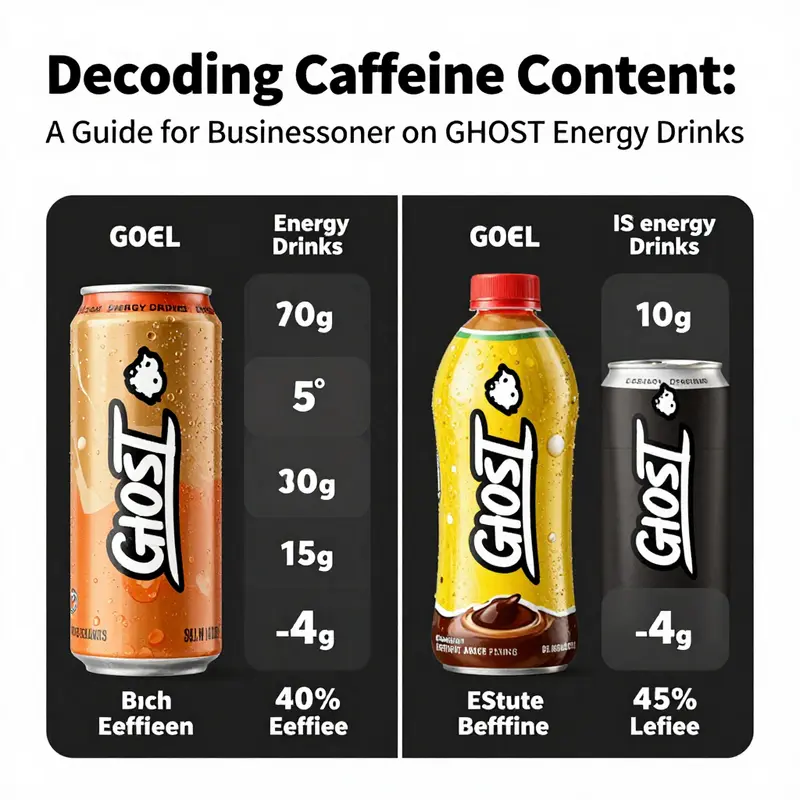 Understanding the caffeine content in GHOST Energy Drinks through graphical representation.