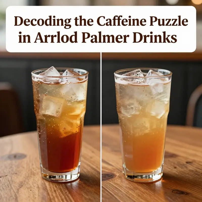 An inviting Arnold Palmer drink highlighting its unique blend of tea and lemonade, illustrating the topic of caffeine levels.