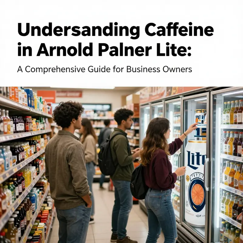 Analysis of caffeine content in Arnold Palmer Lite reveals mild levels suitable for casual beverage consumption.
