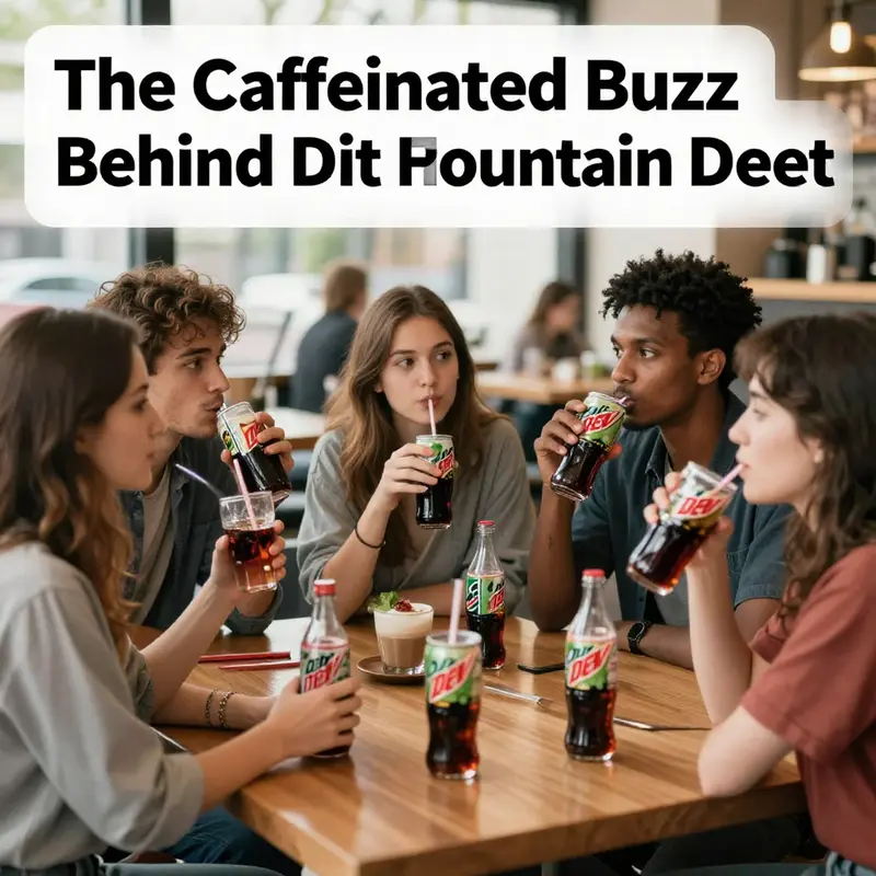 Diet Mountain Dew is known for its significant caffeine content, appealing to energizing beverage consumers.