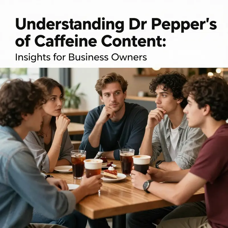 Comparison chart showing Dr Pepper’s caffeine levels against other popular beverages.