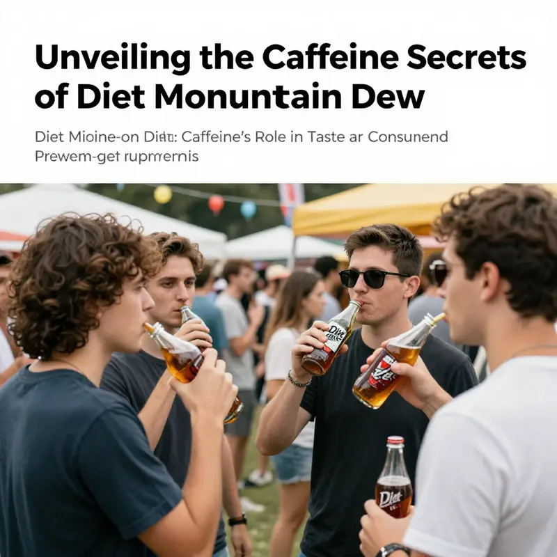 The caffeine content found in a refreshing can of Diet Mountain Dew.