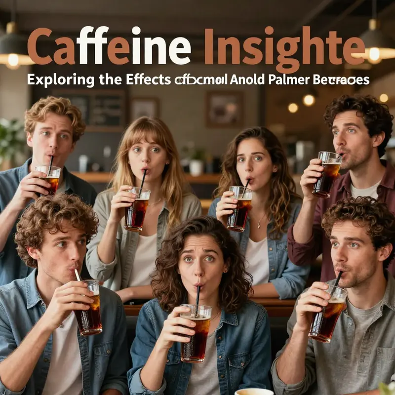 Caffeine content comparison between Arnold Palmer and other beverages.