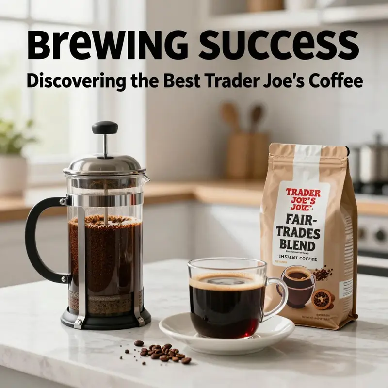 Freshly roasted Trader Joe’s Organic Sumatra Coffee beans ready for brewing.